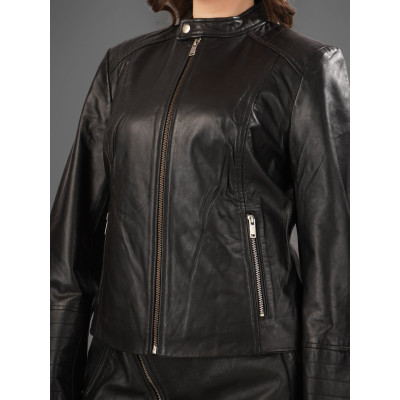 Premium Black Lamb Leather Jacket – Classic Style, Modern Comfort