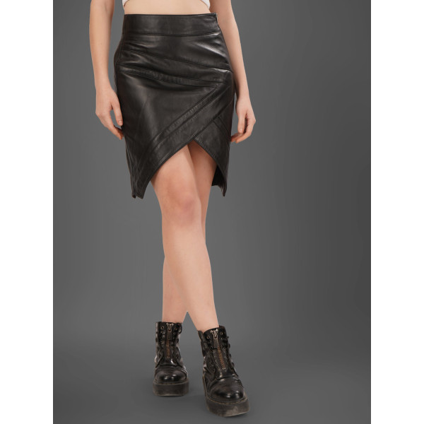 Noir Edge Leather Skirt
