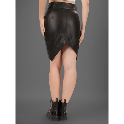 Noir Edge Leather Skirt – Minimal, Modern & Bold Fashion | Stylish, Premium