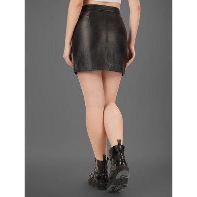 Women’s Urban Rebel Leather Skirt – Bold & Stylish Design | Edgy, Chic.