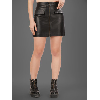 Women’s Urban Rebel Leather Skirt – Bold & Stylish Design | Edgy, Chic.