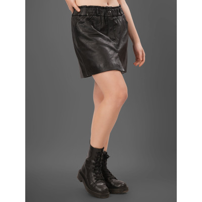 Rebel Ease Leather Skirt – Bold Fashion with Comfort, Modern & Stylish Look
