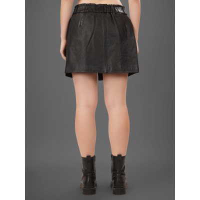 Rebel Ease Leather Skirt – Bold Fashion with Comfort, Modern & Stylish Look