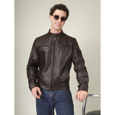 Men’s Steel Core Leather Jacket | Classic Moto Fit | Bold Design| Best Price