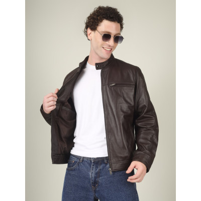 Men’s Steel Core Leather Jacket | Classic Moto Fit | Bold Design| Best Price