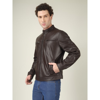 Men’s Steel Core Leather Jacket | Classic Moto Fit | Bold Design| Best Price