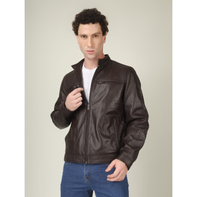 Men’s Steel Core Leather Jacket | Classic Moto Fit | Bold Design| Best Price