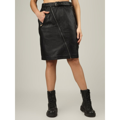 Velora Belted Leather Skirt – Chic, Bold & Stylish | Elegant, Modern & Confident