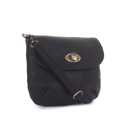 Classic Black Leather Crossbody Bag – Stylish & Premium | Modern & Chic