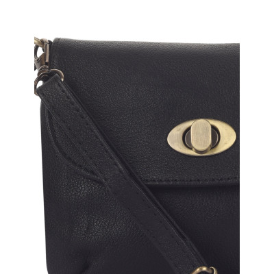 Classic Black Leather Crossbody Bag – Stylish & Premium | Modern & Chic