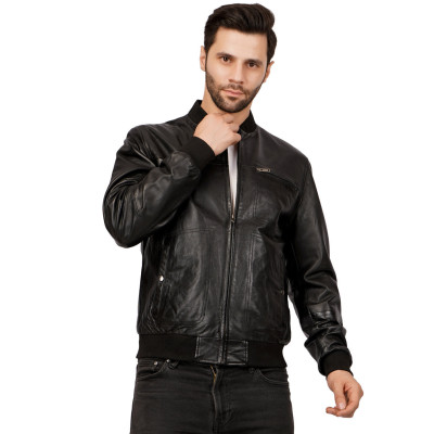 Night Force Bomber Jacket – Classic Black Leather. Best Price Night Force Bomber Jacket – Classic Black Leather. Best Price