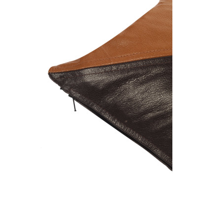 Split Tone Leather Cushion