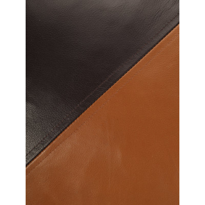 Split Tone Leather Cushion