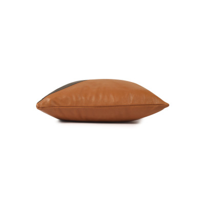 Split Tone Leather Cushion