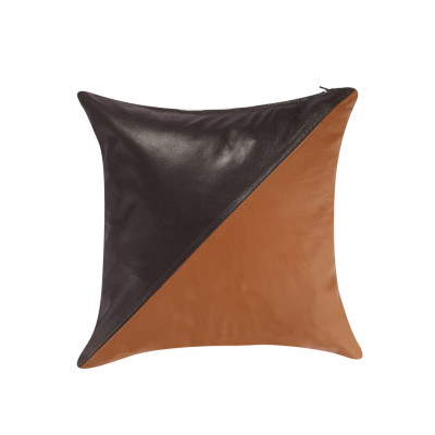 Split Tone Leather Cushion