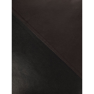 Bianco Noir Leather Accent Cushion