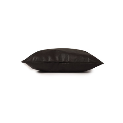 Bianco Noir Leather Accent Cushion