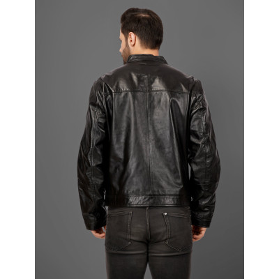Men’s Classic Moto Leather Jacket – Timeless Biker Style | Lambskin