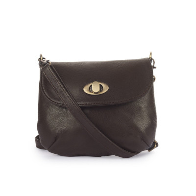 Classic Brown Leather Crossbody Bag – Sleek, Stylish & Timeless