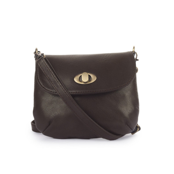 Classic Brown Leather Crossbody Bag