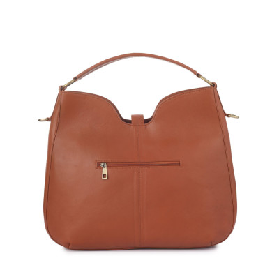 Bannhuff London Verona Leather Hobo Bag | Premium Cognac Leather Handbag