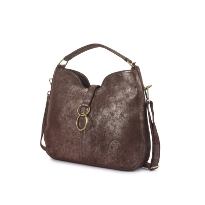 Bannhuff London Siena Ring Hobo Bag – Vintage Brown Leather Shoulder Bag