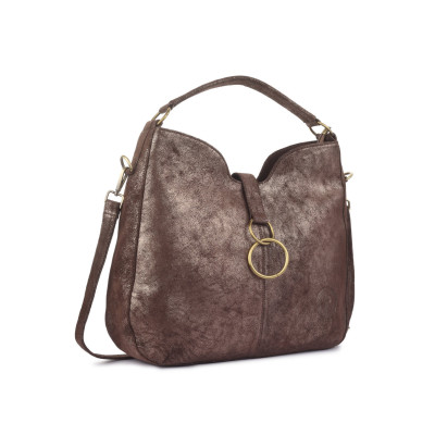 Bannhuff London Siena Ring Hobo Bag – Vintage Brown Leather Shoulder Bag