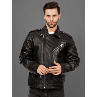Men's Rebel Rider Leather Jacket – Premium Moto Design | Bold Biker Style