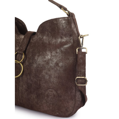 Bannhuff London Siena Ring Hobo Bag – Vintage Brown Leather Shoulder Bag