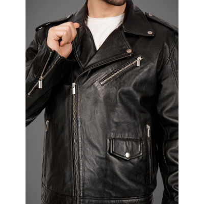 Men's Rebel Rider Leather Jacket – Premium Moto Design | Bold Biker Style