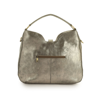 Bannhuff London Celeste Ring Hobo – Metallic Gold Designer Handbag