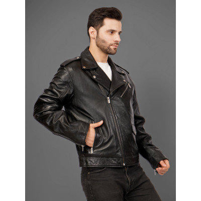 Men's Rebel Rider Leather Jacket – Premium Moto Design | Bold Biker Style