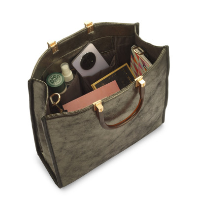 Metallic Leather Tote Bag for Women | Bannhuff London Celeste Designer Tote