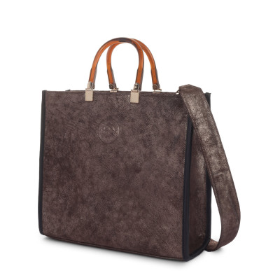 Metallic Leather Tote Bag for Women | Bannhuff London Victoria Designer Tote