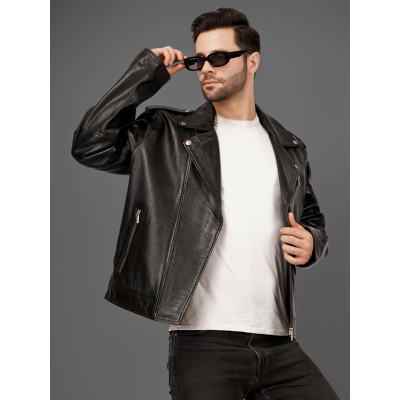Men's Rebel Rider Leather Jacket – Premium Moto Design | Bold Biker Style