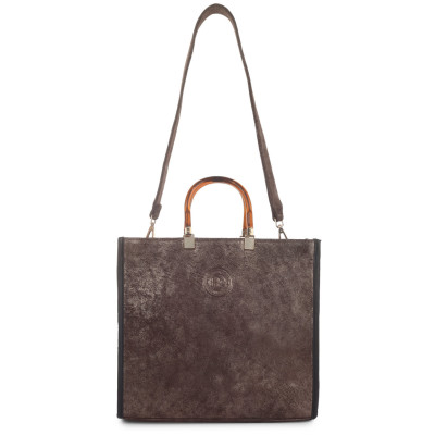 Metallic Leather Tote Bag for Women | Bannhuff London Victoria Designer Tote
