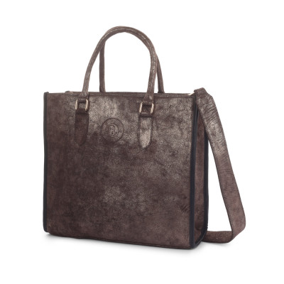 Vintage Bronze Structured Tote Bag | Bannhuff London