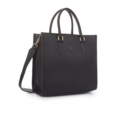 Black Structured Tote Bag for Women | Bannhuff London