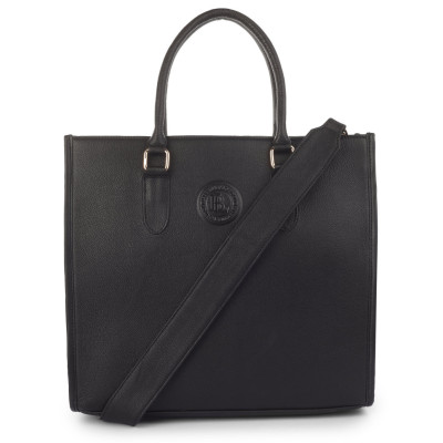 Black Structured Tote Bag for Women | Bannhuff London