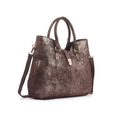 Bannhuff London Chelsea Lock Satchel – Vintage Espresso Designer Handbag