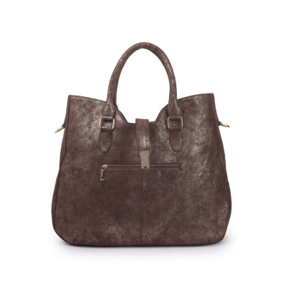 Bannhuff London Chelsea Lock Satchel – Vintage Espresso Designer Handbag