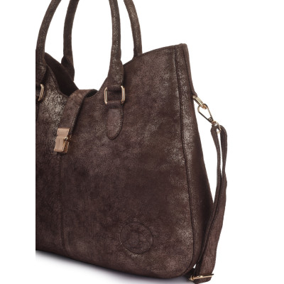 Bannhuff London Chelsea Lock Satchel – Vintage Espresso Designer Handbag