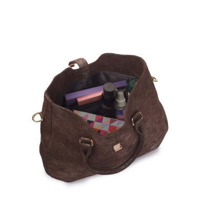 Bannhuff London Chelsea Lock Satchel – Vintage Espresso Designer Handbag