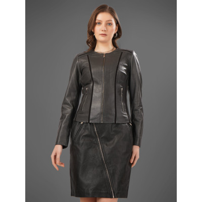 Modern Black Leather Jacket – Sleek Design, Lasting Comfort Modern Black Leather Jacket – Sleek Design, Lasting Comfort